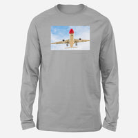 Thumbnail for Beautiful Airbus A330 on Approach Designed Long-Sleeve T-Shirts