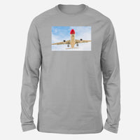 Thumbnail for Beautiful Airbus A330 on Approach Designed Long-Sleeve T-Shirts