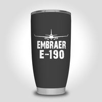 Thumbnail for Embraer E-190 & Plane Designed Tumbler Travel Mugs
