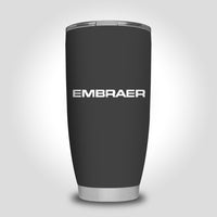 Thumbnail for Embraer & Text Designed Tumbler Travel Mugs