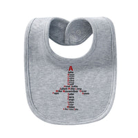 Thumbnail for Airplane Shape Aviation Alphabet Designed Baby Saliva & Feeding Towels
