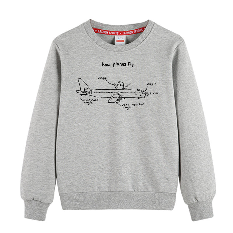 How Planes Fly Designed "CHILDREN" Sweatshirts