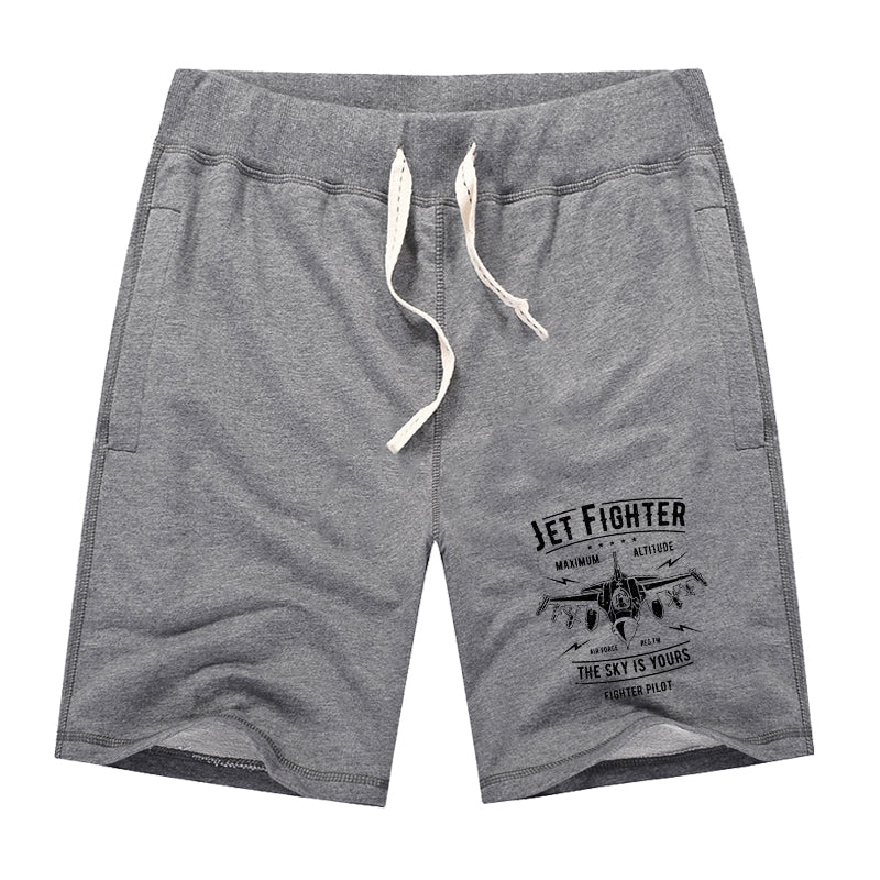 Jet Fighter - The Sky is Yours Designed Cotton Shorts