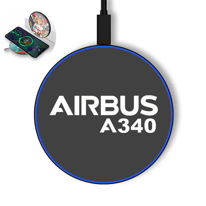 Airbus A340 & Text Designed Wireless Chargers