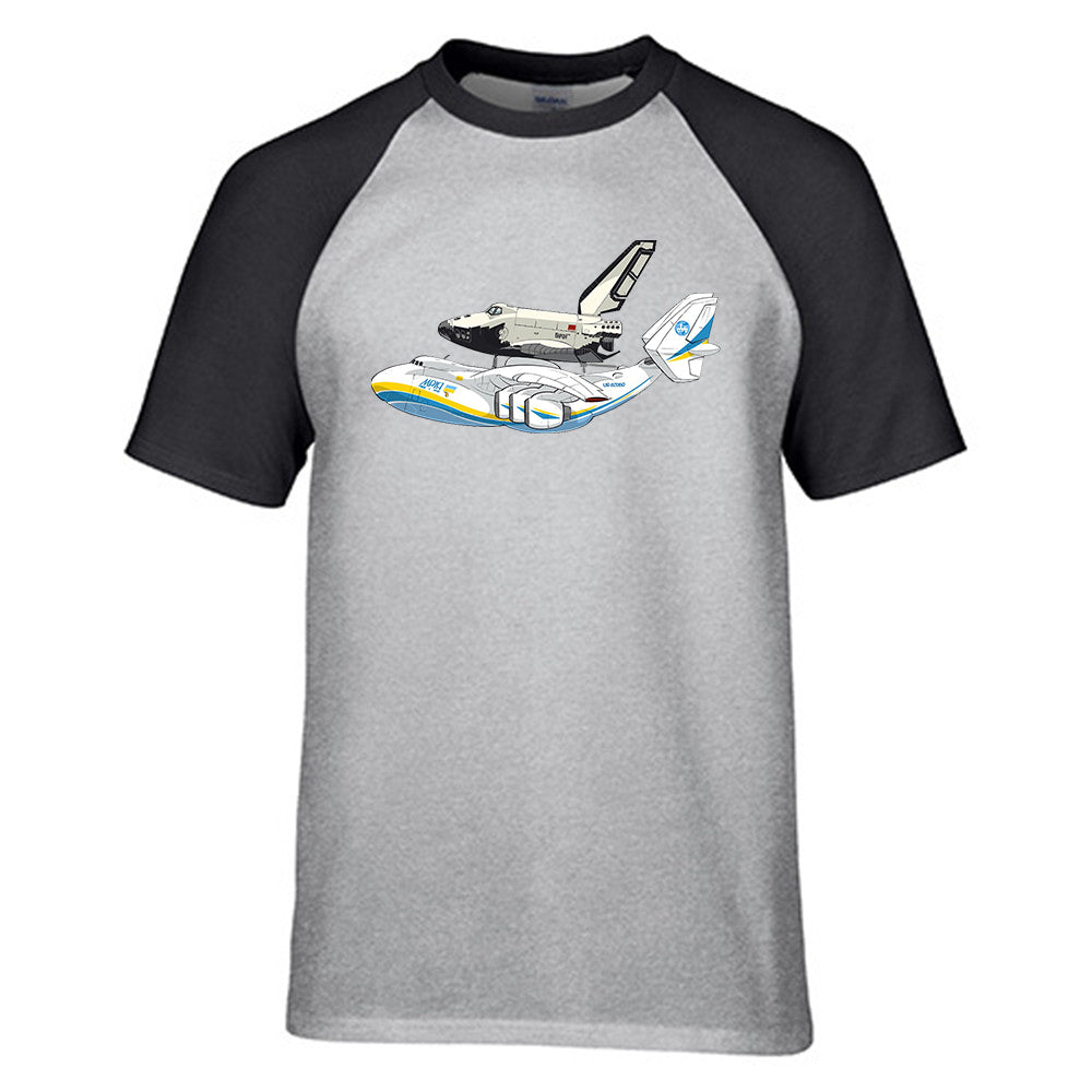 Antonov An-225 & Buran Designed Raglan T-Shirts