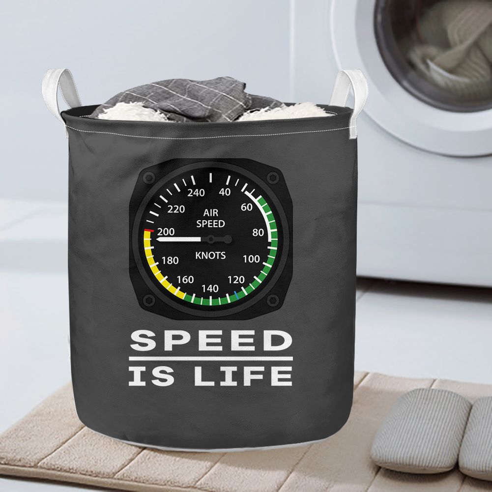 Speed Is Life Designed Laundry Baskets