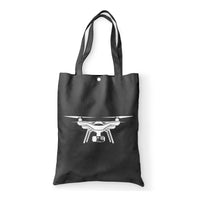 Thumbnail for Drone Silhouette Designed Tote Bags