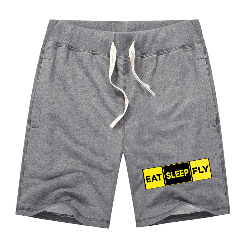 Eat Sleep Fly (Colourful) Designed Cotton Shorts