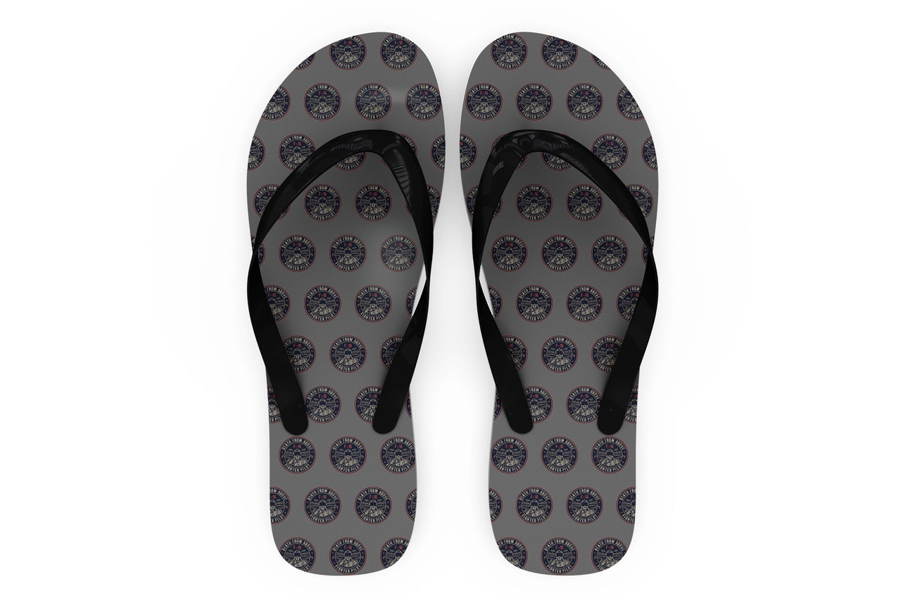 Fighting Falcon F16 - Death From Above Designed Slippers (Flip Flops)