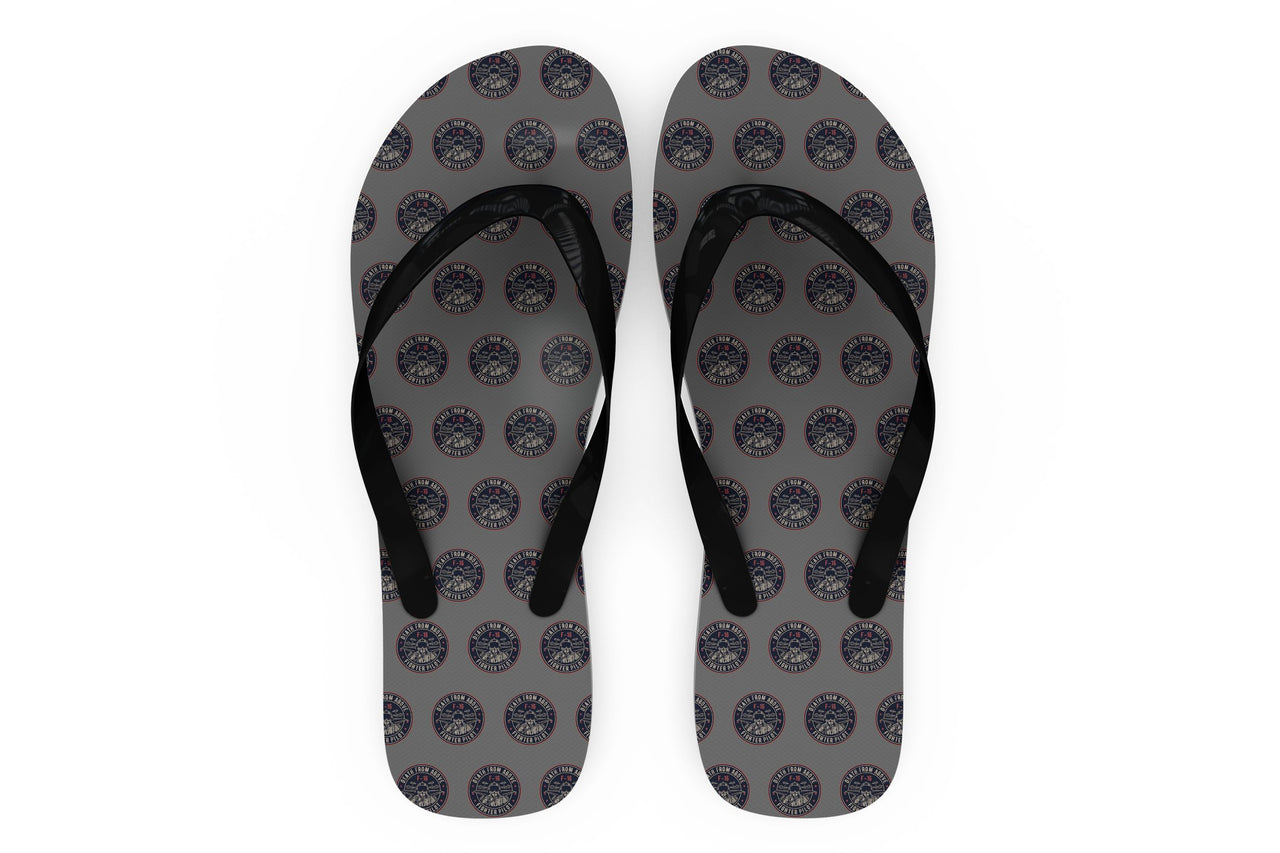 Fighter Jet 16 - Death From Above Designed Slippers (Flip Flops)