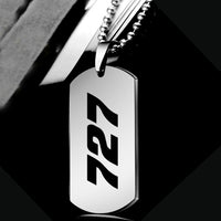 Thumbnail for 727 Flat Text Designed Metal Necklaces