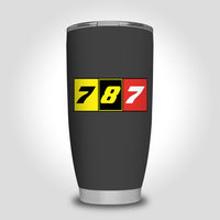 Thumbnail for Flat Colourful 787 Designed Tumbler Travel Mugs