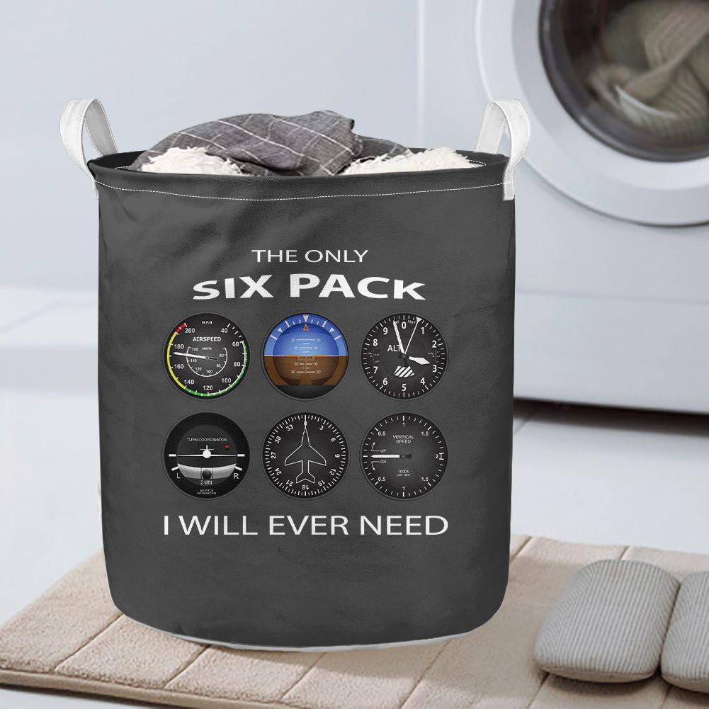 The Only Six Pack I Will Ever Need Designed Laundry Baskets