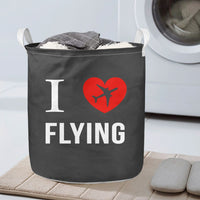Thumbnail for I Love Flying Designed Laundry Baskets