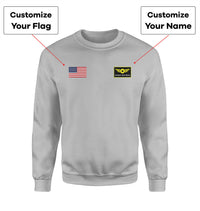 Thumbnail for Custom Flag & Name with (Special Badge) Designed 3D Sweatshirts