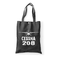 Thumbnail for Cessna 208 & Plane Designed Tote Bags