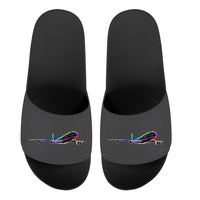 Thumbnail for Multicolor Airplane Designed Sport Slippers