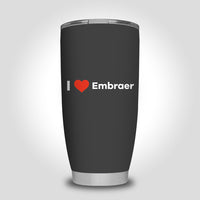 Thumbnail for I Love Embraer Designed Tumbler Travel Mugs