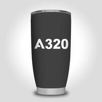 Thumbnail for A320 Flat Text Designed Tumbler Travel Mugs