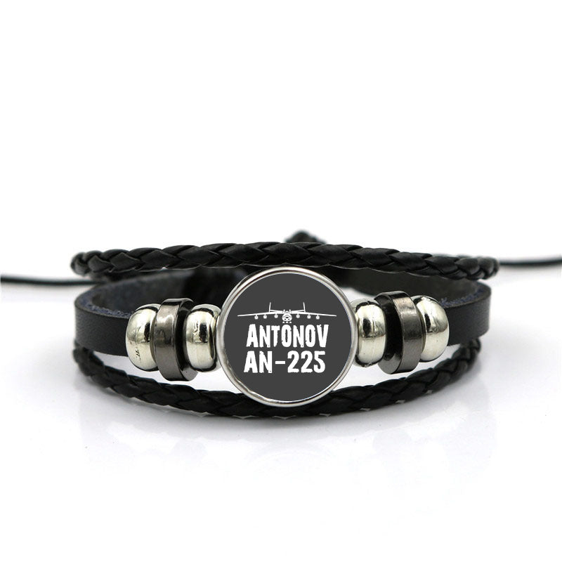 Antonov AN-225 & Plane Designed Leather Bracelets