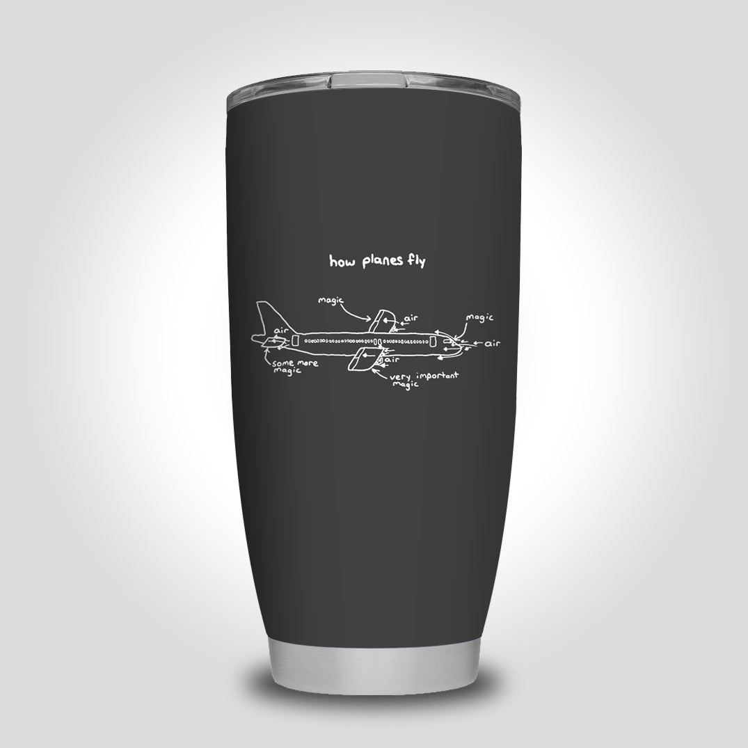 How Planes Fly Designed Tumbler Travel Mugs
