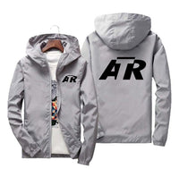 Thumbnail for ATR & Text Designed Windbreaker Jackets