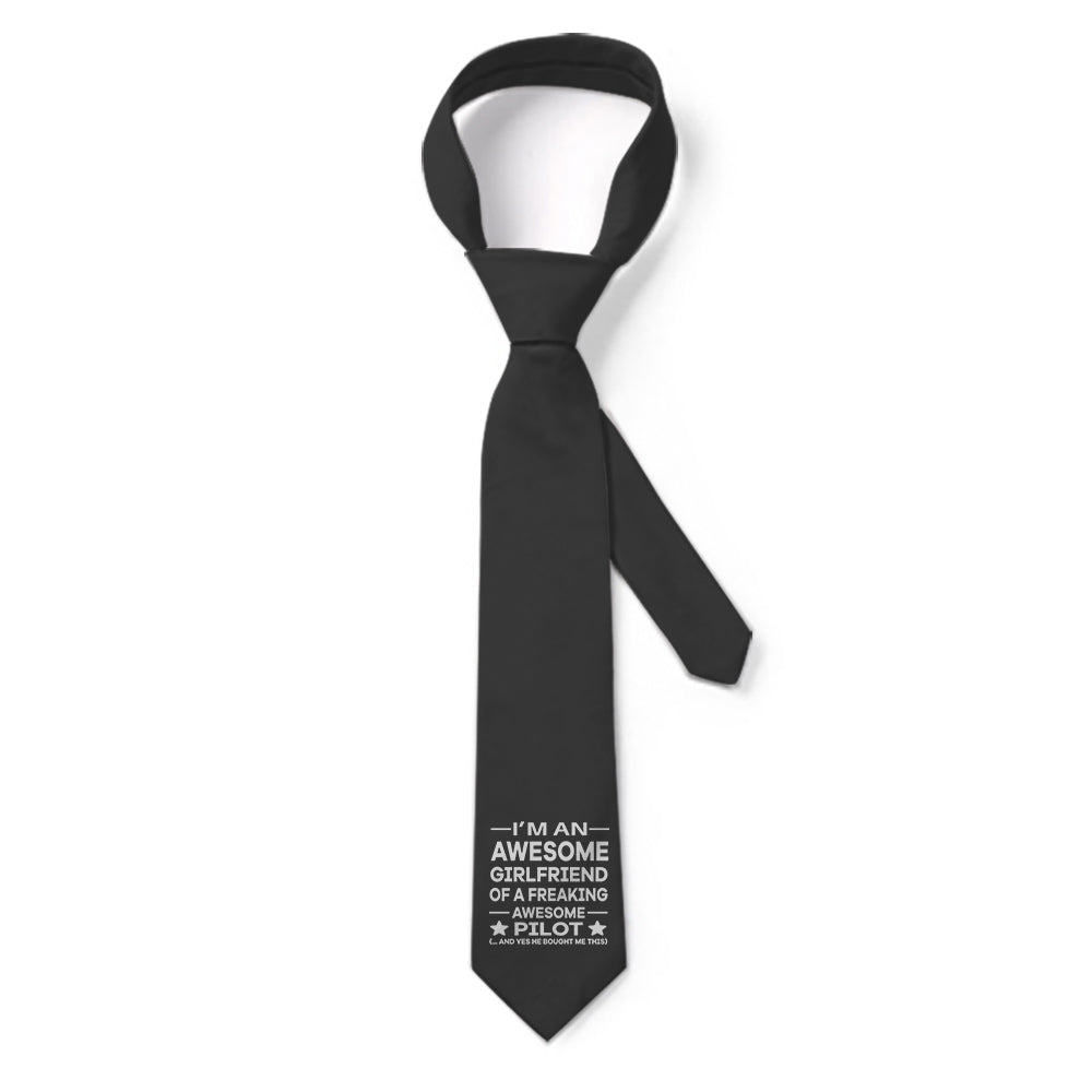 I am an Awesome Girlfriend Tie - view 4