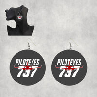 Thumbnail for Amazing Piloteyes737 Designed Wooden Drop Earrings