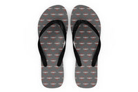 Thumbnail for Born To Fly Designed Designed Slippers (Flip Flops)
