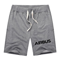 Thumbnail for Airbus & Text Designed Cotton Shorts