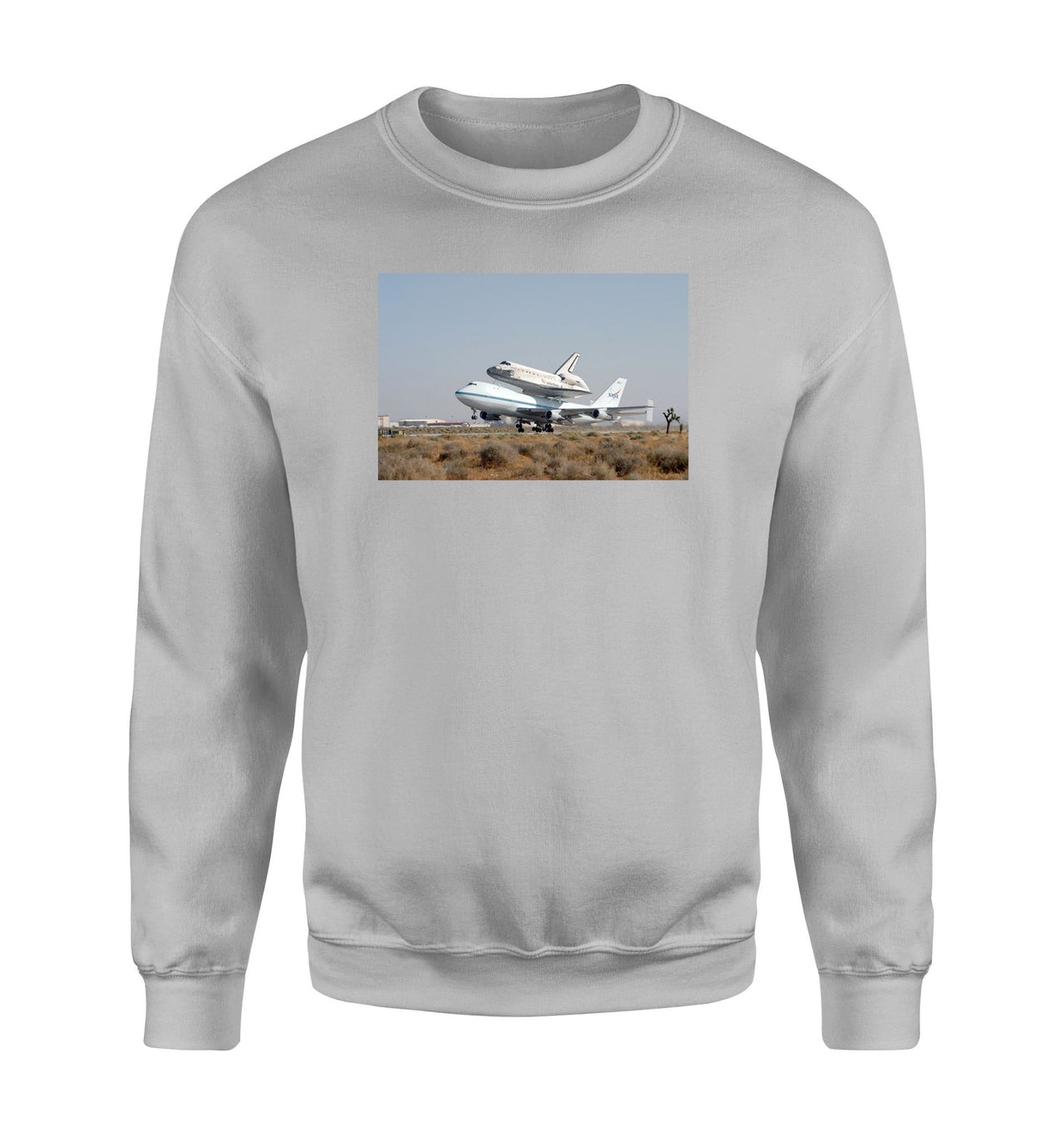 Boeing 747 Carrying Nasa's Space Shuttle Designed Sweatshirts