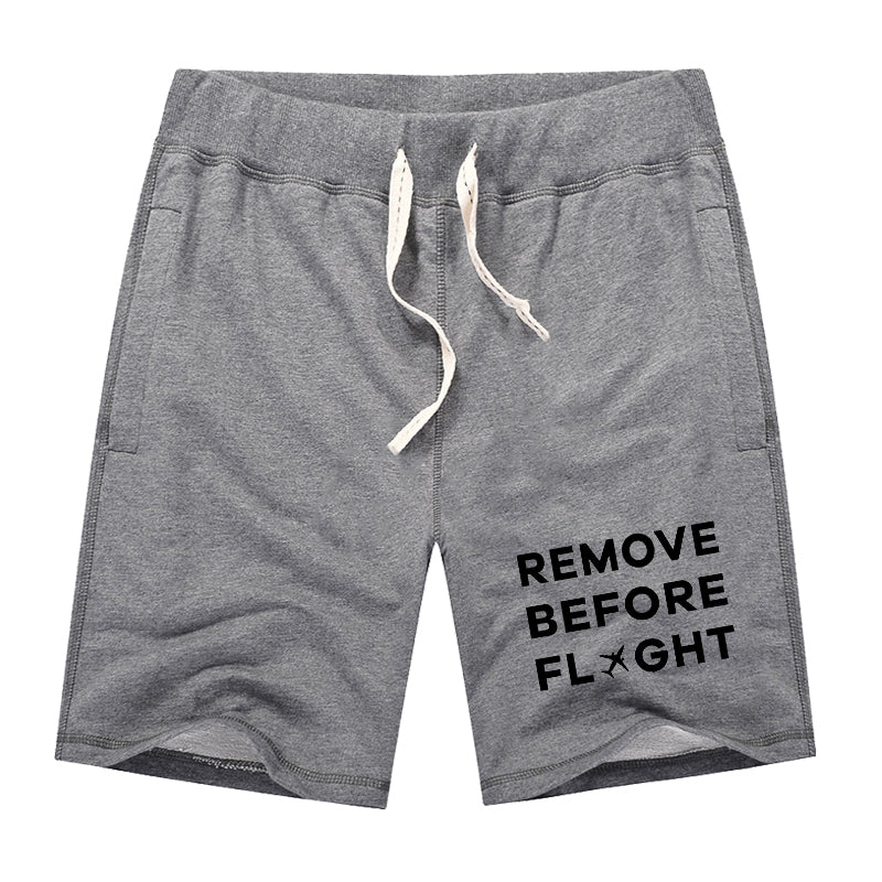 Remove Before Flight Designed Cotton Shorts