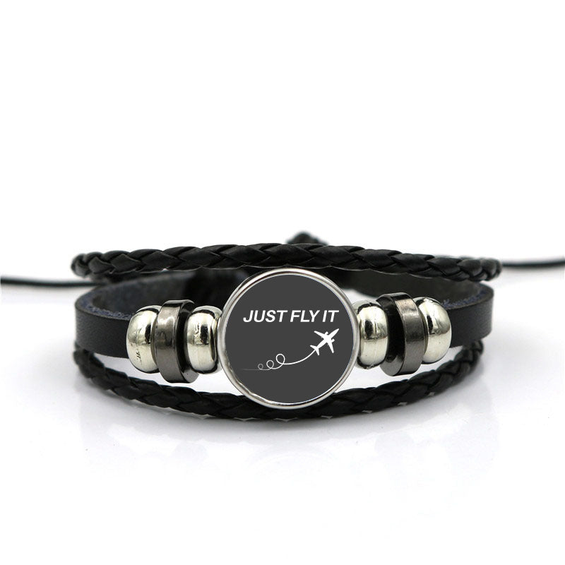 Just Fly It Designed Leather Bracelets