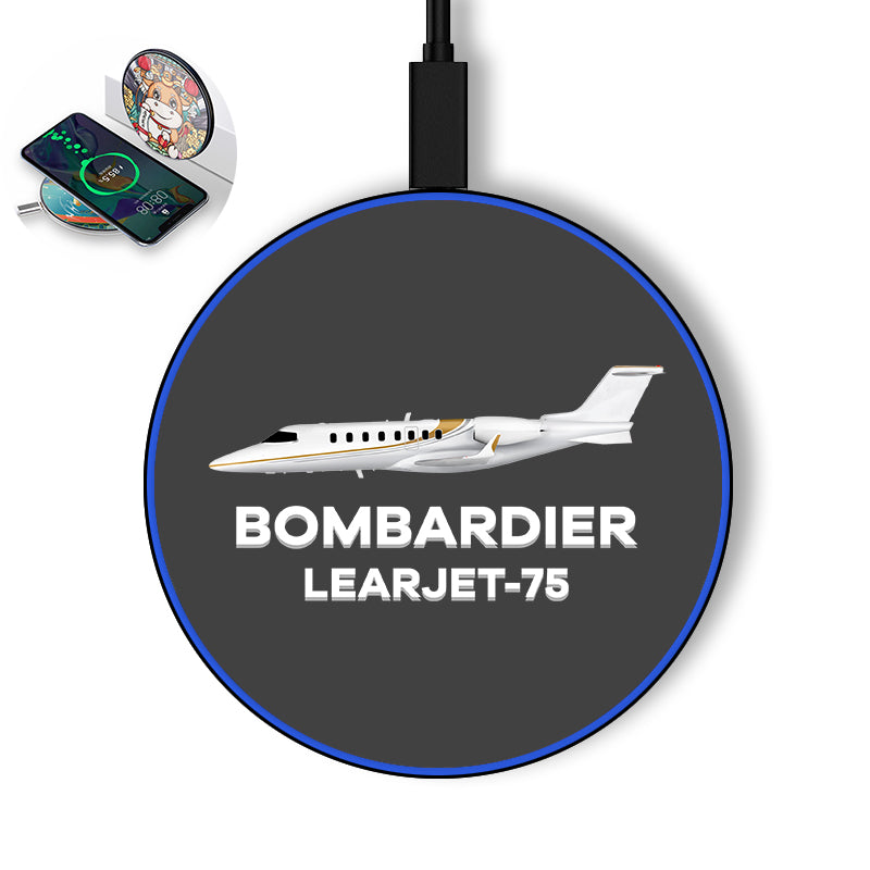 The Bombardier Learjet 75 Designed Wireless Chargers