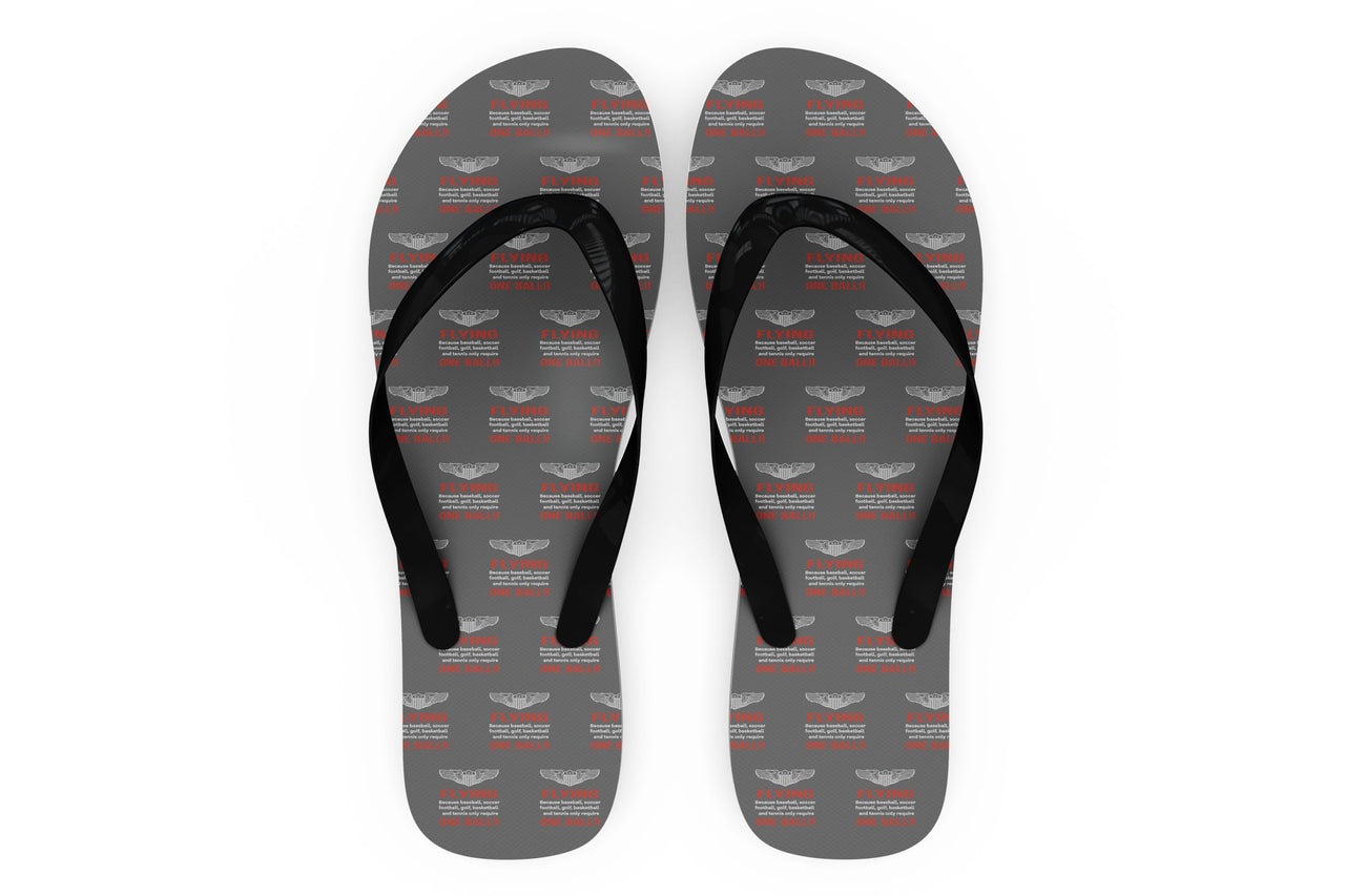 Flying One Ball Designed Slippers (Flip Flops)