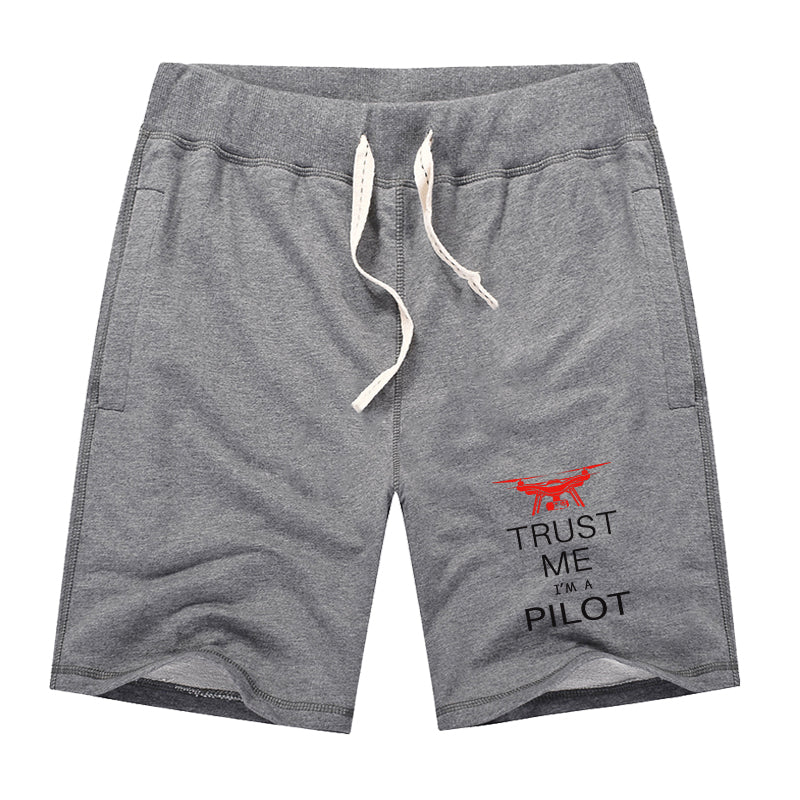 Trust Me I'm a Pilot (Drone) Designed Cotton Shorts