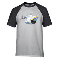 Thumbnail for Antonov 225 Mouth Designed Raglan T-Shirts