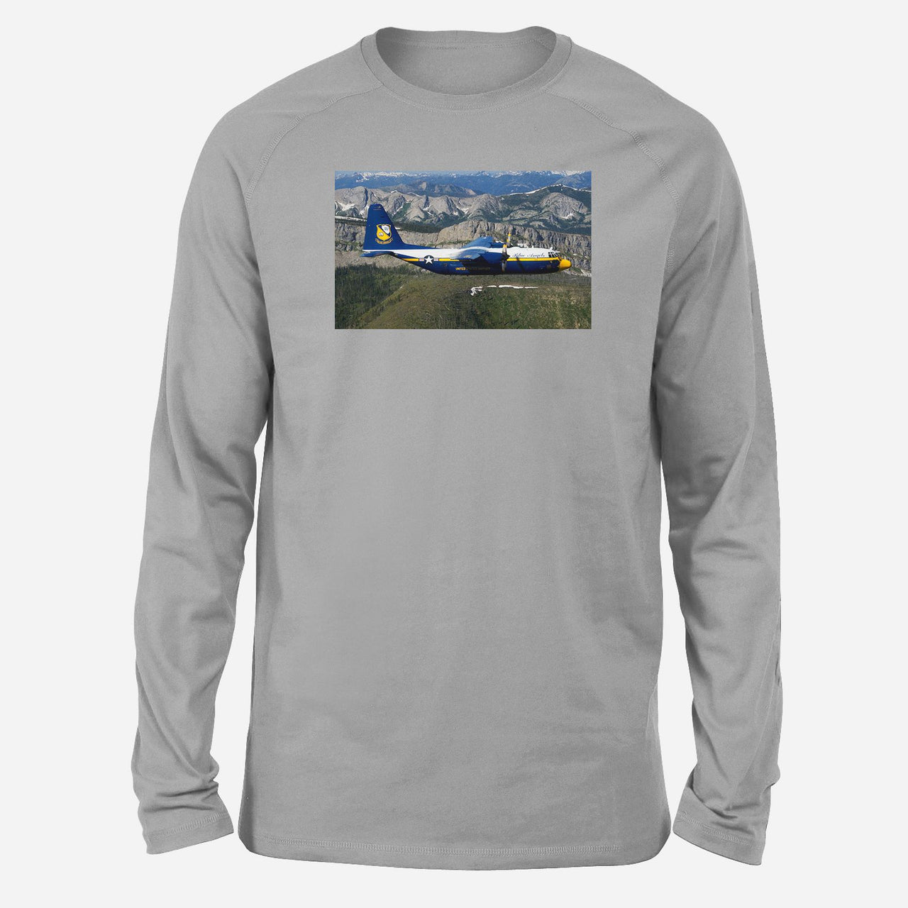 Amazing View with Blue Angels Aircraft Designed Long-Sleeve T-Shirts