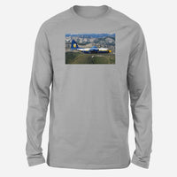 Thumbnail for Amazing View with Blue Angels Aircraft Designed Long-Sleeve T-Shirts