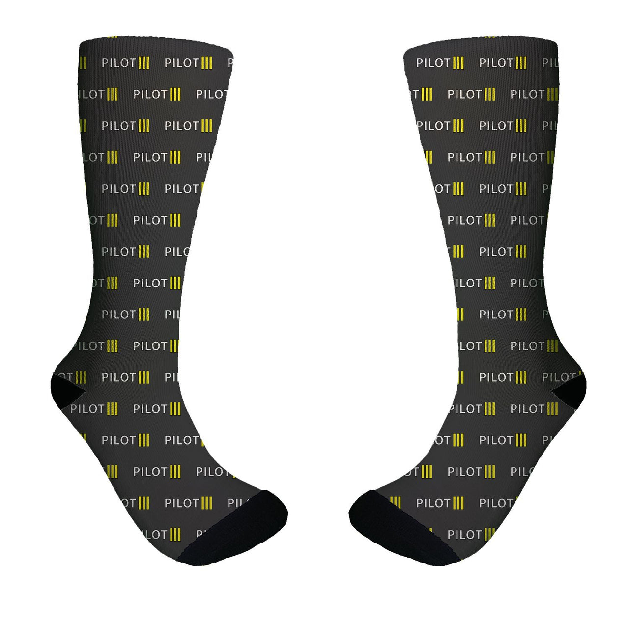 Pilot & Stripes (3 Lines) Designed Socks
