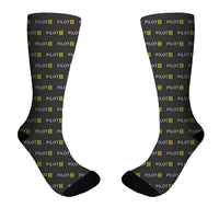 Thumbnail for Pilot & Stripes (3 Lines) Designed Socks