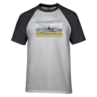 Thumbnail for Departing Boeing 737 Designed Raglan T-Shirts