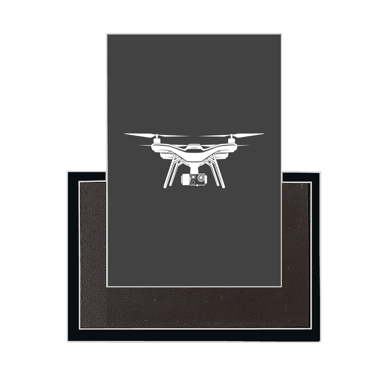 Drone Silhouette Designed Magnets