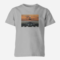 Thumbnail for Aircraft Departing from RW30 Designed Children T-Shirts