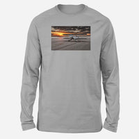 Thumbnail for Beautiful Show Airplane Designed Long-Sleeve T-Shirts