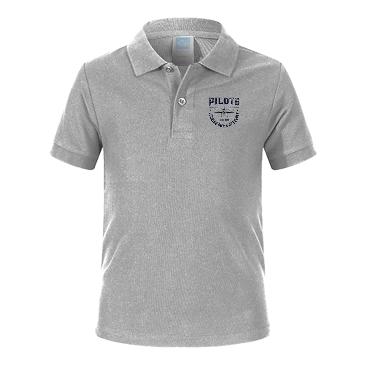 Pilots Looking Down at People Since 1903 Designed Children Polo T-Shirts