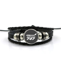 Thumbnail for The Boeing 747 Designed Leather Bracelets