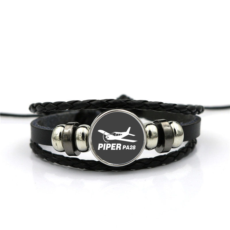 The Piper PA28 Designed Leather Bracelets