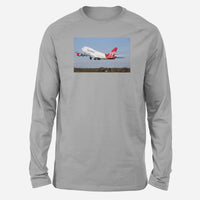Thumbnail for Virgin Atlantic Boeing 747 Designed Long-Sleeve T-Shirts