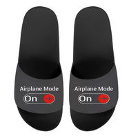 Thumbnail for Airplane Mode On Designed Sport Slippers